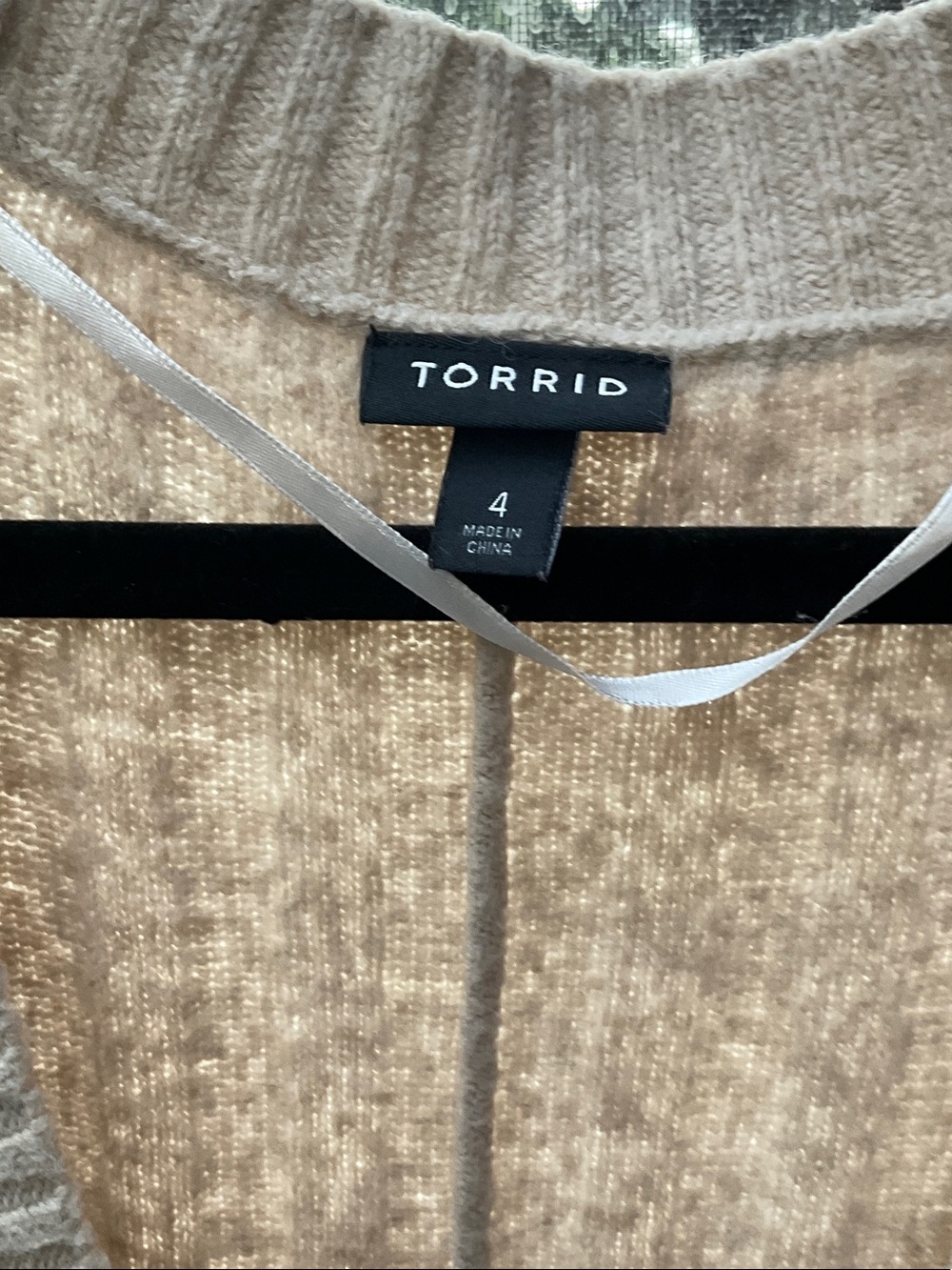 torrid Ivory Ribbed Long Button-Up Cardigan - Picture 2 of 7